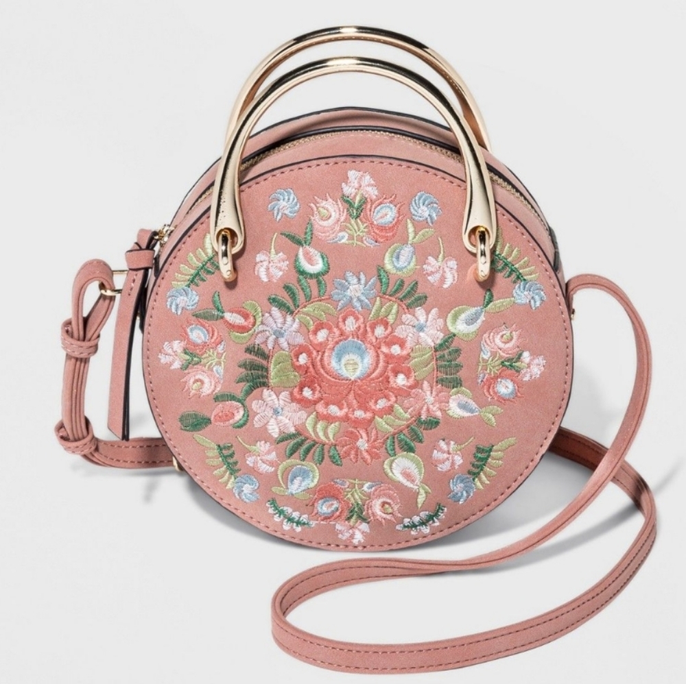 🆕️WOMEN'S FLORAL EMBROIDERED CANTEEN STYLE BAG - Picture 2 of 7